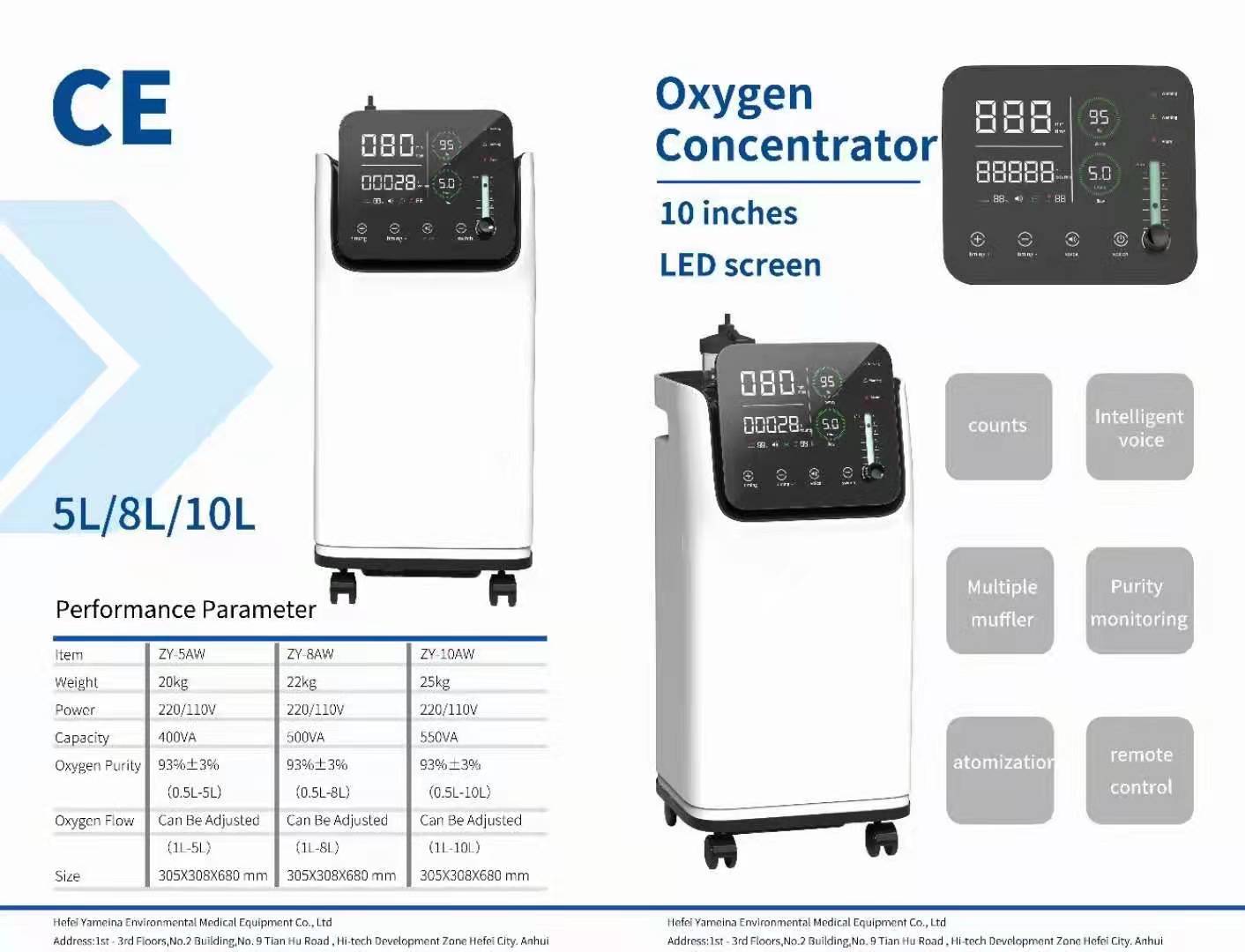 Concentrateur d'oxygène Oxygénérateur